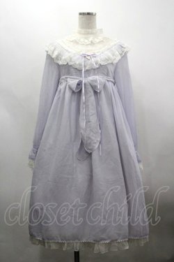 画像1: BABY,THE STARS SHINE BRIGHT / Fluffy Dream Ribbonナイティワンピース  ラベンダー I-26-03-30-028-BA-OP-SA-ZI