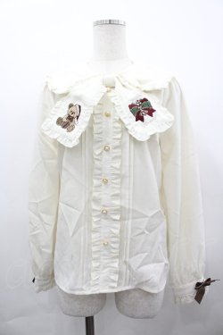 画像1: Amavel / Holy Night Bearリボンブラウス  アイボリー I-26-04-01-001-CA-BL-SA-ZI