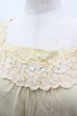 画像3: axes femme / ビジュー付きカットソー  イエロー I-26-04-01-034-AX-TO-SA-ZI (3)