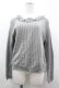 画像1: axes femme / ストライプニットトップス  グレーＸ白 I-26-04-01-037-AX-TO-SA-ZI (1)
