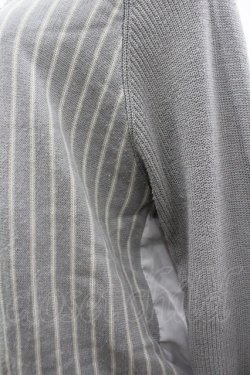 画像3: axes femme / ストライプニットトップス  グレーＸ白 I-26-04-01-037-AX-TO-SA-ZI