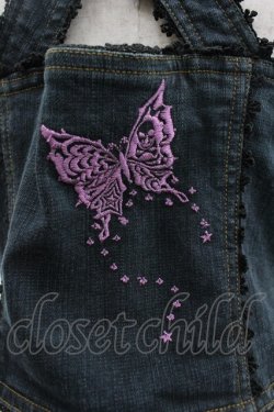 画像3: ALGONQUINS / 蝶刺繍デニムビスチェ F  I-26-04-01-040-AL-TO-TE-ZI