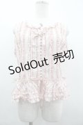 PINK HOUSE / フリル使いノースリーブブラウス  ピンク I-26-04-01-041-LO-BL-SA-ZI
