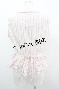画像2: PINK HOUSE / フリル使いノースリーブブラウス  ピンク I-26-04-01-041-LO-BL-SA-ZI