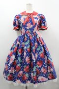 Angelic Pretty / Fresh Strawberry Dinerワンピース  青 I-26-04-01-045-AP-OP-SA-ZI