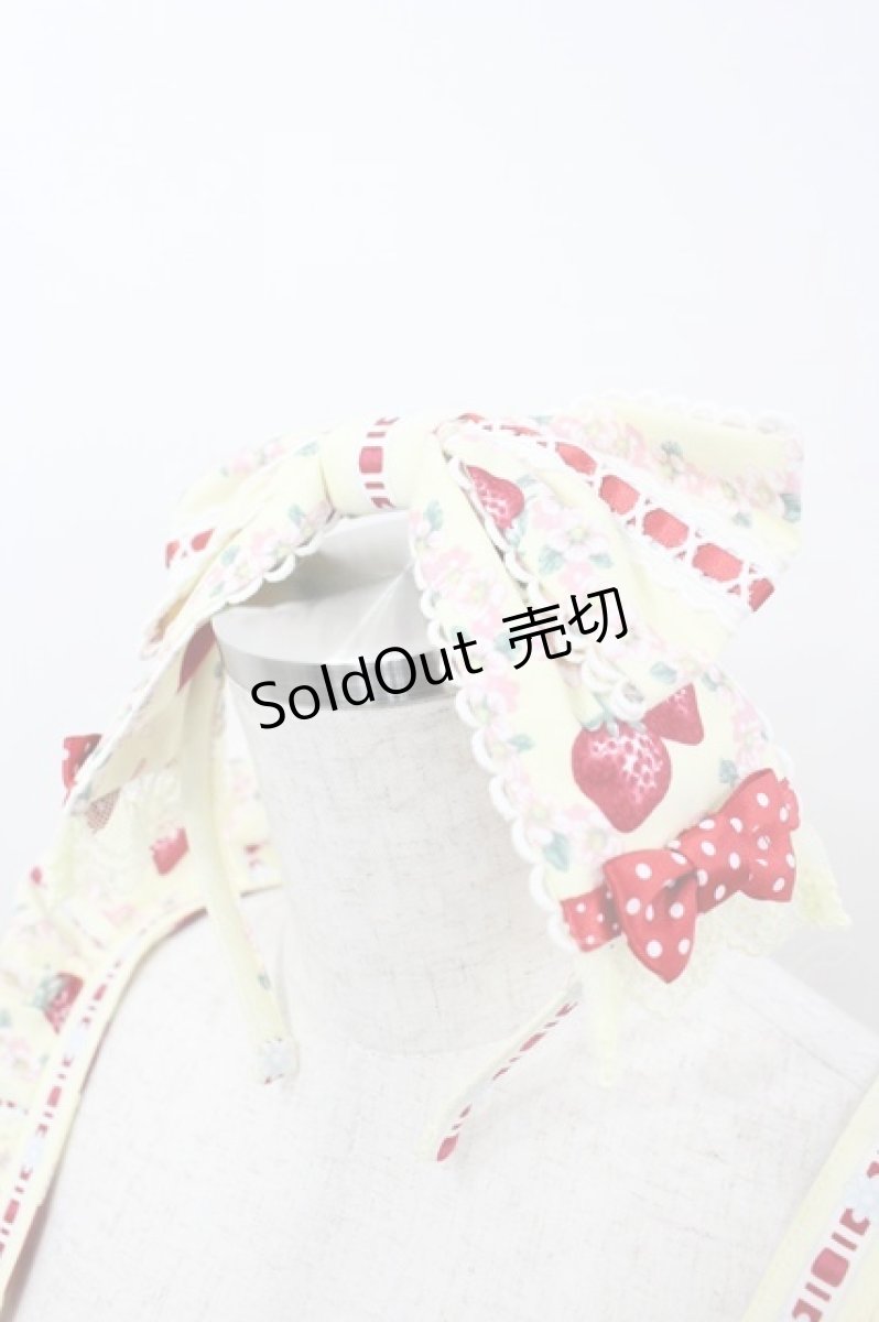 画像4: Angelic Pretty / Little Bunny Strawberryエプロン風スカートSet  イエロー I-26-04-01-047-AP-OP-TE-ZI (4)