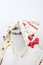 画像4: Angelic Pretty / Little Bunny Strawberryエプロン風スカートSet  イエロー I-26-04-01-047-AP-OP-TE-ZI (4)