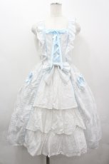 画像1: BABY,THE STARS SHINE BRIGHT / Fragrant Floral Menuet ジャンパースカート  サックス I-26-04-01-048-BA-OP-TE-ZI (1)