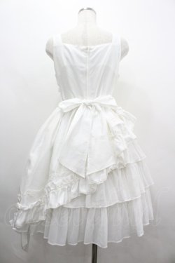 画像2: ALICE and the PIRATES / ギャザーシフォンジャンパースカート  白 I-26-04-01-049-PA-OP-SA-ZI