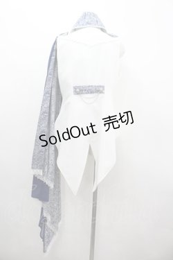 画像2: ALICE and the PIRATES / Holy Knight〜聖なる夜の聖なる騎士〜ショルダートレーン付きベスト  白Ｘ紺 I-26-04-01-052-PA-JA-SA-ZI