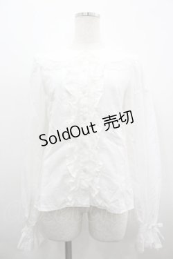 画像1: Angelic Pretty / リボンレースブラウス  白 I-26-04-01-007-AP-BL-TE-ZI