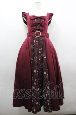 画像1: Hoshibako Works / コスモスハーモニージャンパースカート  ボルドー I-26-04-01-065-LO-OP-SA-ZI