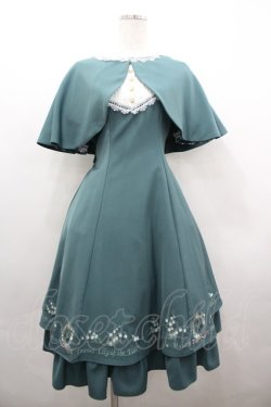 画像1: Amavel / ネモフィラとスズランのケープワンピース  グリーン I-26-04-01-067-CA-OP-SA-ZI