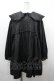 画像1: merry jenny / ジャガードフリルカラーミニワンピース F 黒 I-26-04-01-069-LO-OP-TE-ZI (1)