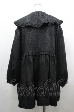 画像2: merry jenny / ジャガードフリルカラーミニワンピース F 黒 I-26-04-01-069-LO-OP-TE-ZI