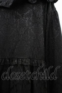 画像3: merry jenny / ジャガードフリルカラーミニワンピース F 黒 I-26-04-01-069-LO-OP-TE-ZI