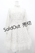 LODISPOTTO / 小花柄ハイネックワンピース  アイボリー I-26-04-01-072-LO-OP-SA-ZI