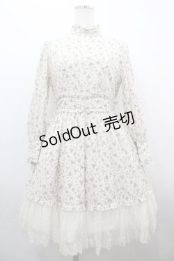 画像1: LODISPOTTO / 小花柄ハイネックワンピース  アイボリー I-26-04-01-072-LO-OP-SA-ZI