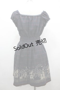 画像2: Secret Honey / 遊園地柄箔プリントワンピース  ネイビーＸ赤 I-26-04-01-077-CA-OP-SA-ZI