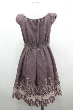 画像2: Secret Magic / 裾刺繍ワンピース 2 ワイン I-26-04-01-078-CA-OP-TE-ZI