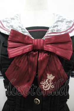 画像3: Secret Honey / レース襟セーラーワンピース 2 黒×赤 I-26-04-01-081-CA-OP-TE-ZI