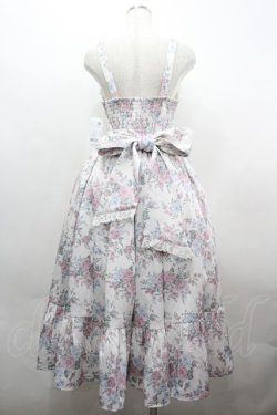 画像2: Chalmiere / クラシカルローズ柄ジャンパースカート M 生成り I-26-04-01-084-0-OP-SA-ZI