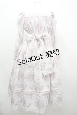 画像2: Chalmiere / クラシカルローズ柄ワンピース  ピンク I-26-04-01-085-0-OP-SA-ZI