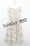 axes femme / フルーツ柄キャミワンピース  アイボリー I-26-04-01-091-AX-OP-SA-ZI