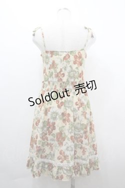 画像2: axes femme / フルーツ柄キャミワンピース  アイボリー I-26-04-01-091-AX-OP-SA-ZI