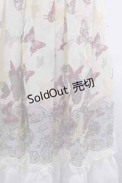 画像3: axes femme / 蝶柄レースアップチュニックワンピース  アイボリー I-26-04-01-092-AX-OP-SA-ZI