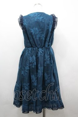 画像2: axes femme / レース重ね編み上げワンピース  グリーン I-26-04-01-093-AX-OP-SA-ZI