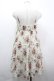 画像2: axes femme / フラワーブーケプリントキャミワンピース  アイボリー I-26-04-01-097-AX-OP-SA-ZI (2)