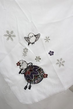 画像3: Amavel / 手まりの遊びとシマエナガ和風ブラウス  白 I-26-04-01-010-CA-BL-SA-ZI