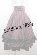 Miss Point / レジメンタルハイウエストスカート M ボルドー I-26-04-01-103-0-SK-SA-ZI