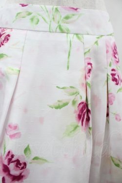 画像3: JESUS DIAMANTE / ぼかし薔薇スカート 38 白×ピンク I-26-04-01-104-JE-SK-TE-ZI