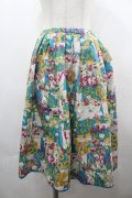 Emily Temple cute / フラワーショップスカート  ブルー I-26-04-01-105-ET-SK-TE-ZI