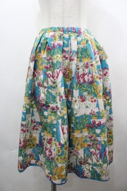 画像1: Emily Temple cute / フラワーショップスカート  ブルー I-26-04-01-105-ET-SK-TE-ZI