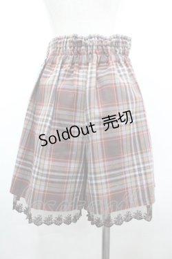 画像2: axes femme POETIQUE / ハイウエストチェックショートパンツ  ブラウンＸチェック I-26-04-01-108-AX-PA-SA-ZI