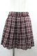 画像1: axes femme / チェックプリーツスカパン  ボルドーチェック I-26-04-01-109-AX-PA-SA-ZI (1)
