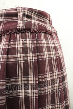 画像3: axes femme / チェックプリーツスカパン  ボルドーチェック I-26-04-01-109-AX-PA-SA-ZI