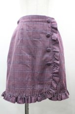 画像1: axes femme POETIQUE / フリルラップ風ミニスカート  パープル I-26-04-01-110-AX-SK-SA-ZI (1)