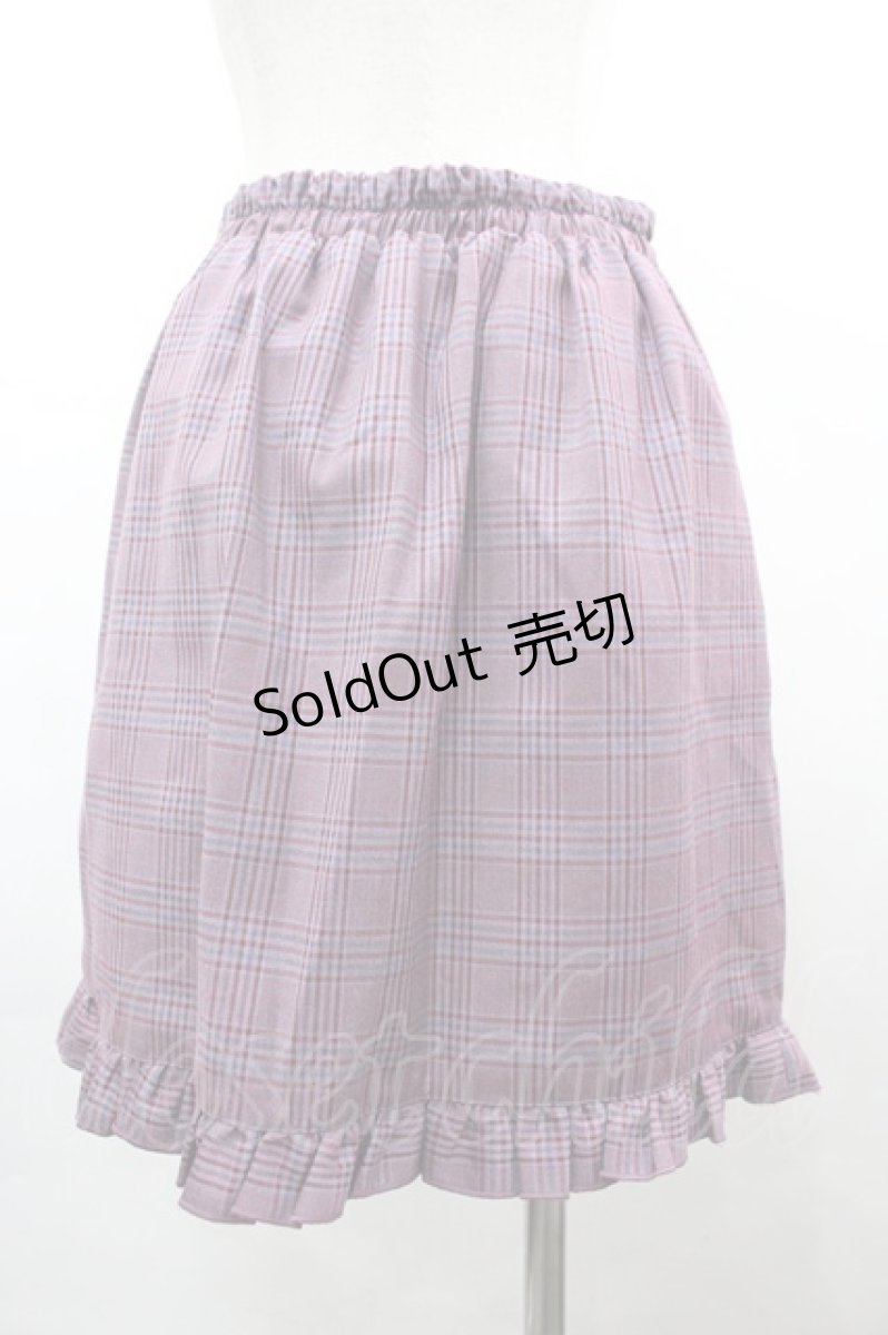 画像2: axes femme POETIQUE / フリルラップ風ミニスカート  パープル I-26-04-01-110-AX-SK-SA-ZI (2)