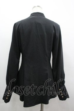 画像2: Little Dipper / ハイネックピンタック長袖ブラウス M 黒 I-26-04-01-011-LO-BL-SA-ZI