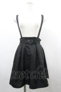 majoretty / ハートバックルサス付きスカート  黒 I-26-04-01-111-GO-SK-SA-ZI