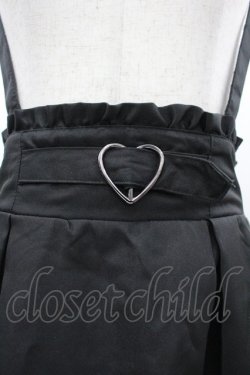 画像3: majoretty / ハートバックルサス付きスカート  黒 I-26-04-01-111-GO-SK-SA-ZI