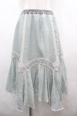 画像1: axes femme / フェイクシルクミディスカート  ミント I-26-04-01-114-AX-SK-SA-ZI