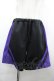 画像1: NOEMIE / ラインジャージハーフパンツ M 黒×パープル I-26-04-01-115-LO-PA-TE-ZI (1)