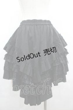 画像2: Lilizi / レースフリルスカート S 黒 I-26-04-01-118-LO-SK-SA-ZI