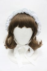 画像2: Hoshibako Works / ジャージヘッドドレス  白Ｘ青 I-26-04-01-120-LO-AC-SA-ZI (2)