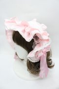 Angelic Pretty / トーションレースブリム付カチューシャ  ピンクＸ白 I-26-04-01-121-AP-AC-SA-ZI